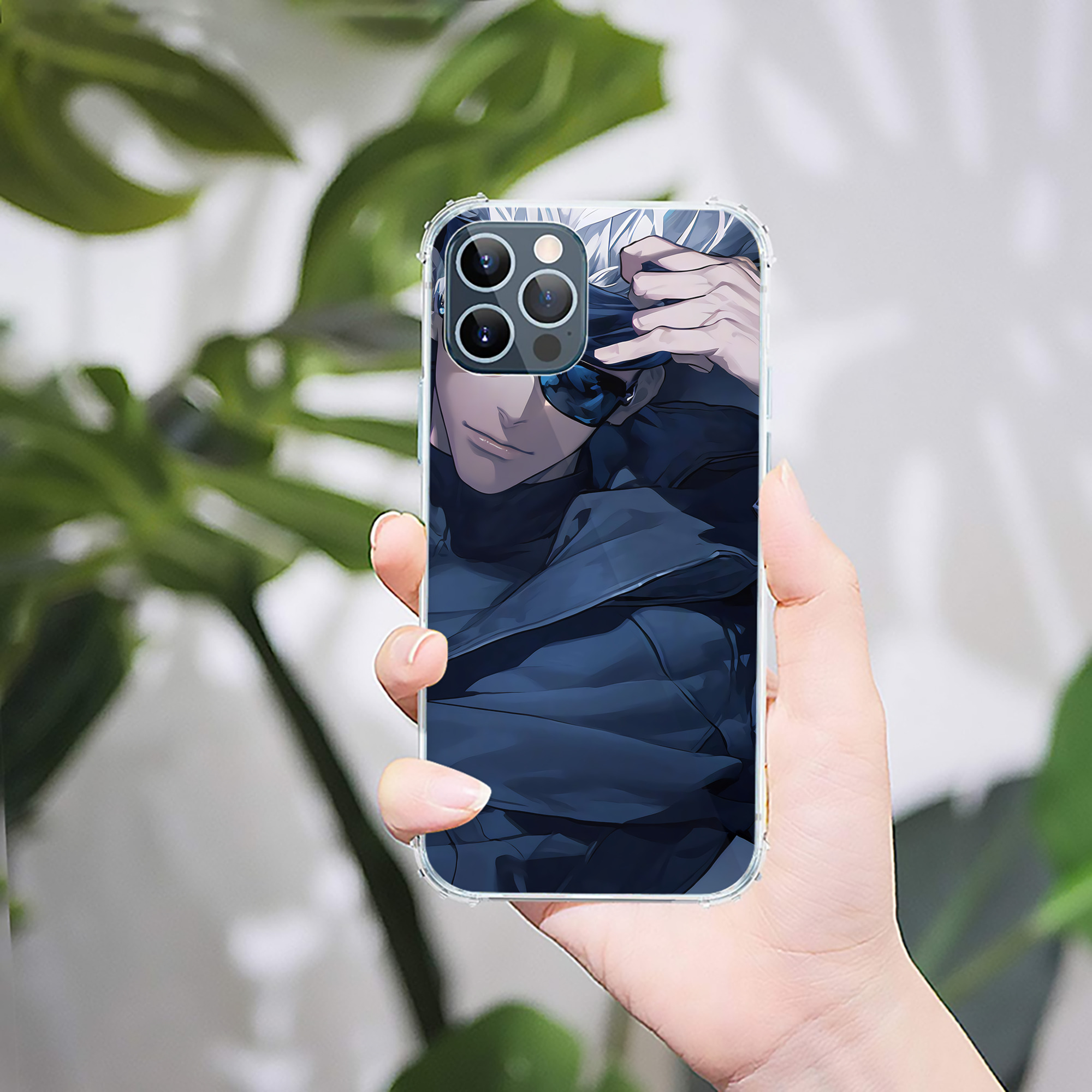 （画像用） 呪術廻戦 Jujutsu Kaisen 【iPhone 12シリーズ対応】透明スマホケース（クリアソフトケース）
